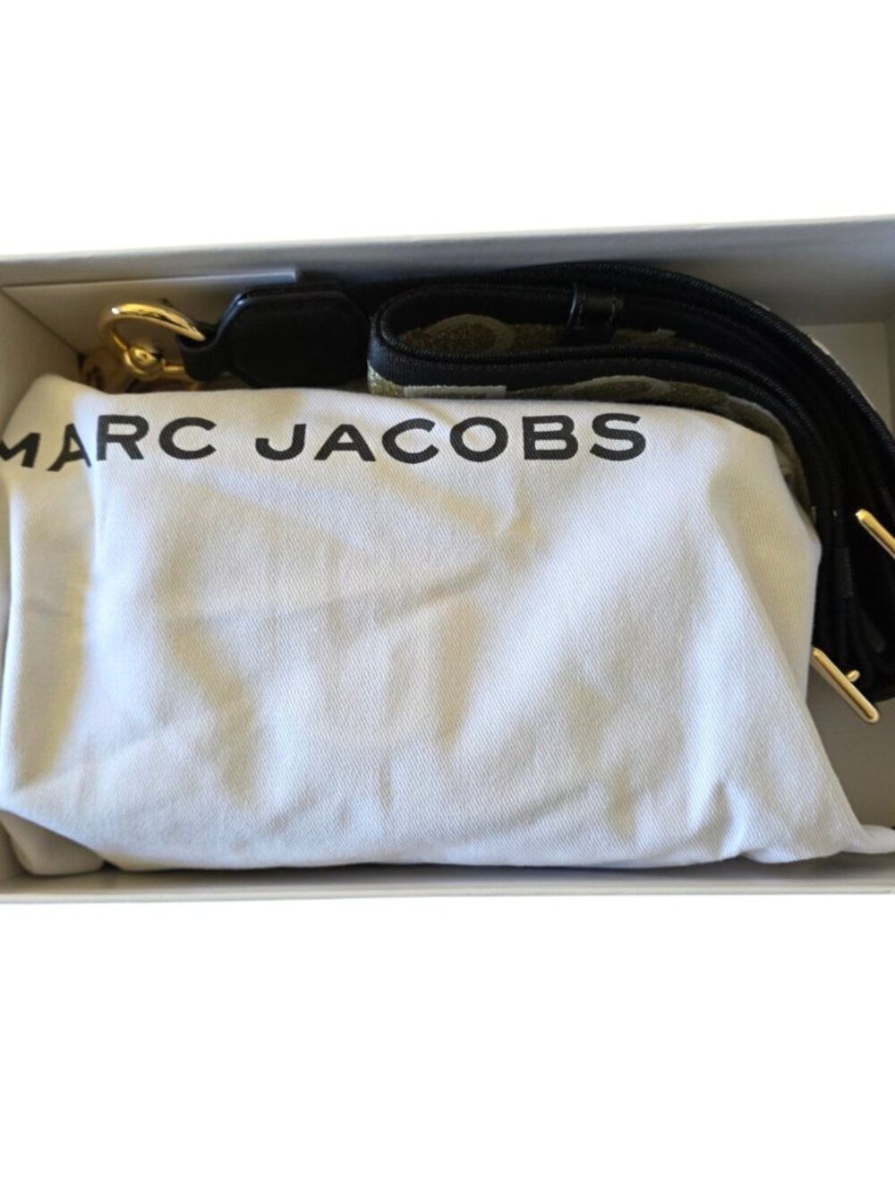 Marc Jacobs Snapshot Camera Bag French Grey Taupe Leather Crossbody Purse NWT - Picture 9 of 16